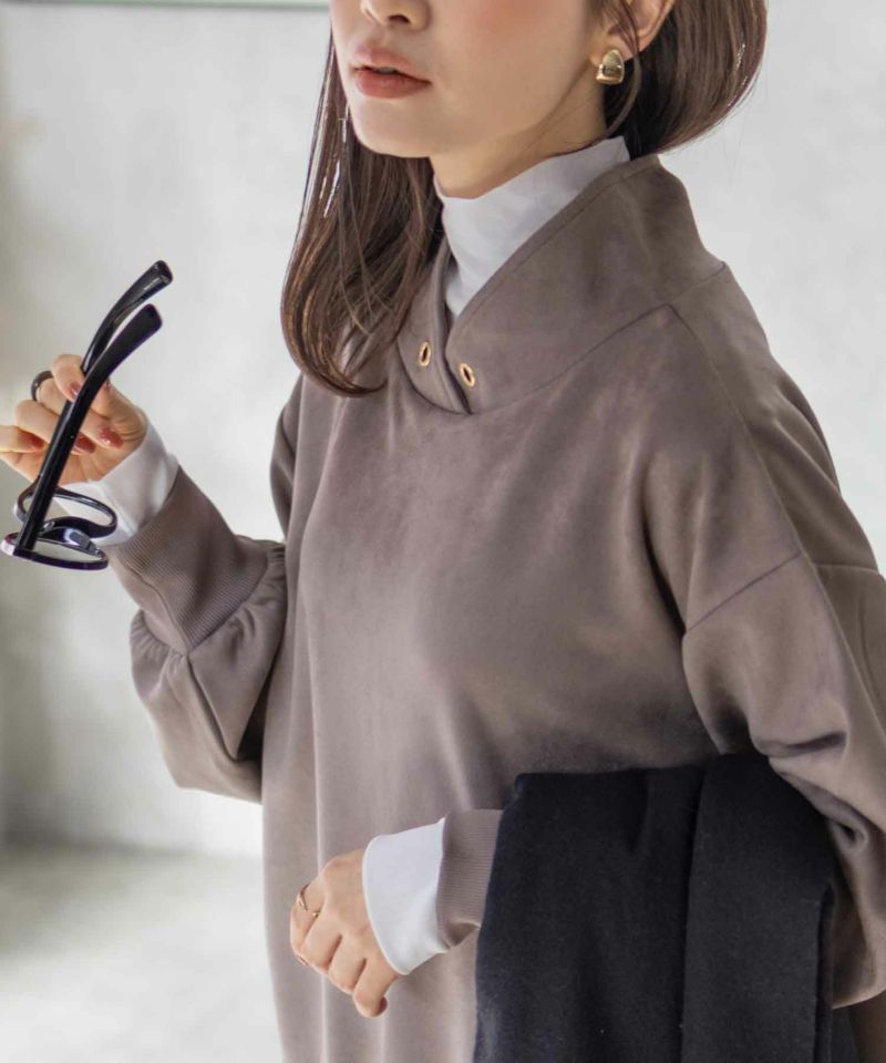 HusHusH  カットスエードハイネック レディース商品画像-5