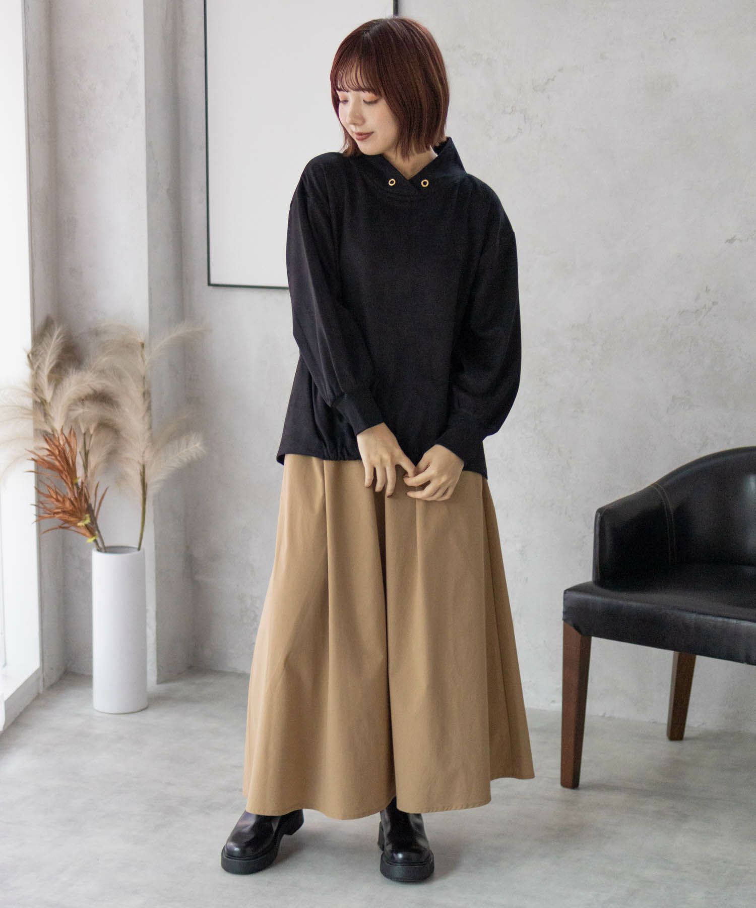 [期間限定価格]HusHusH  カットスエードハイネック レディース商品画像-30