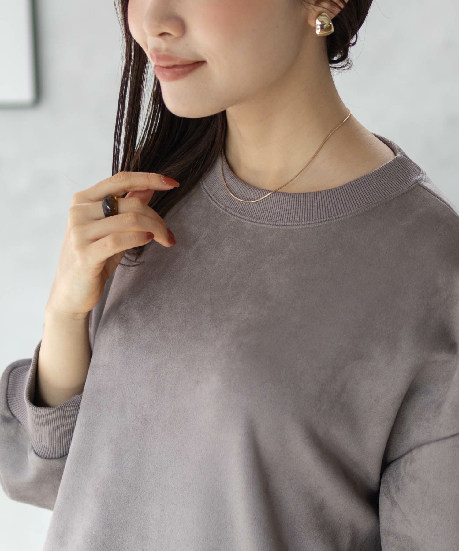 HusHusH  カットスエードプルオーバー レディース商品画像-3