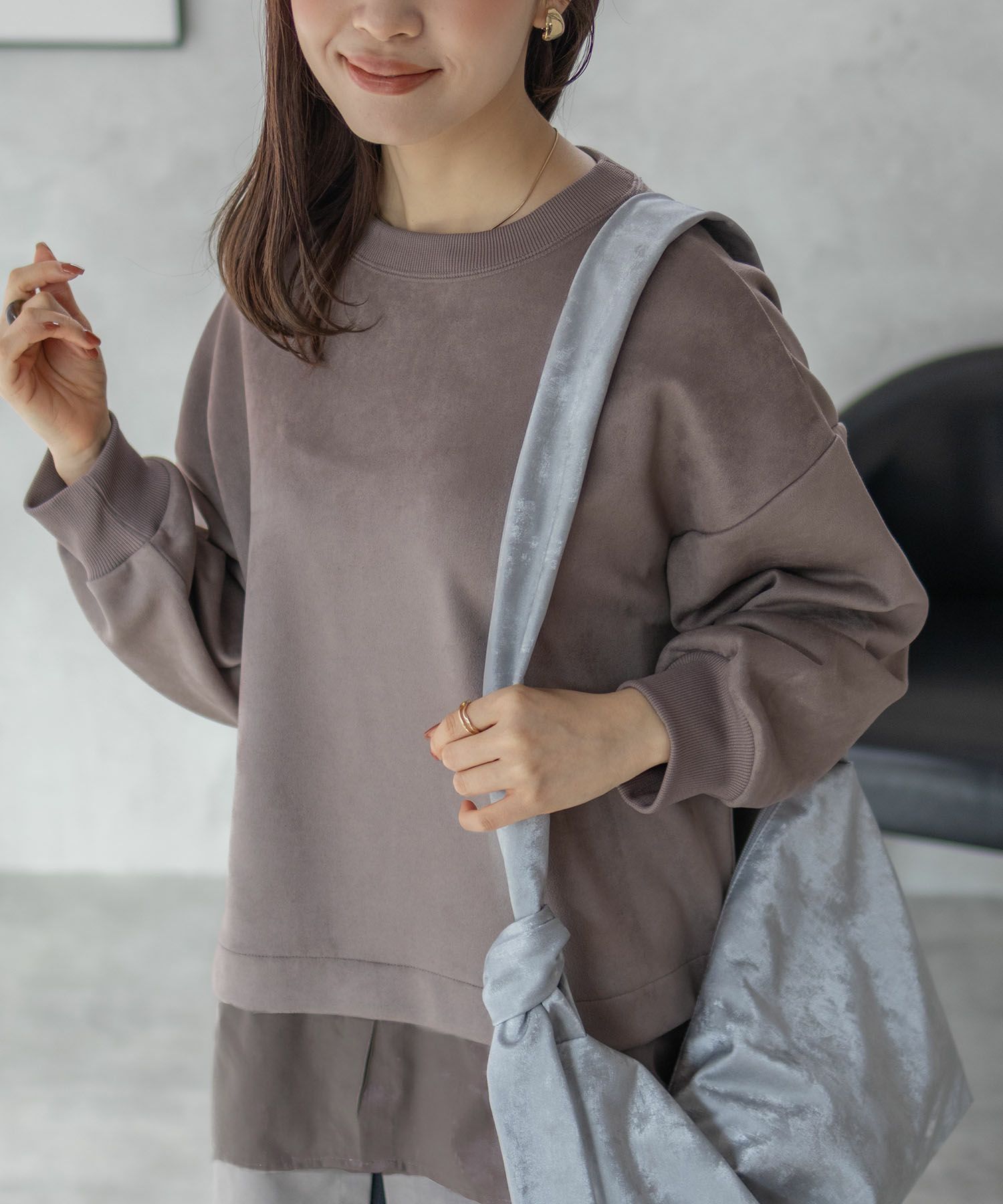 HusHusH  カットスエードプルオーバー レディース商品画像-5