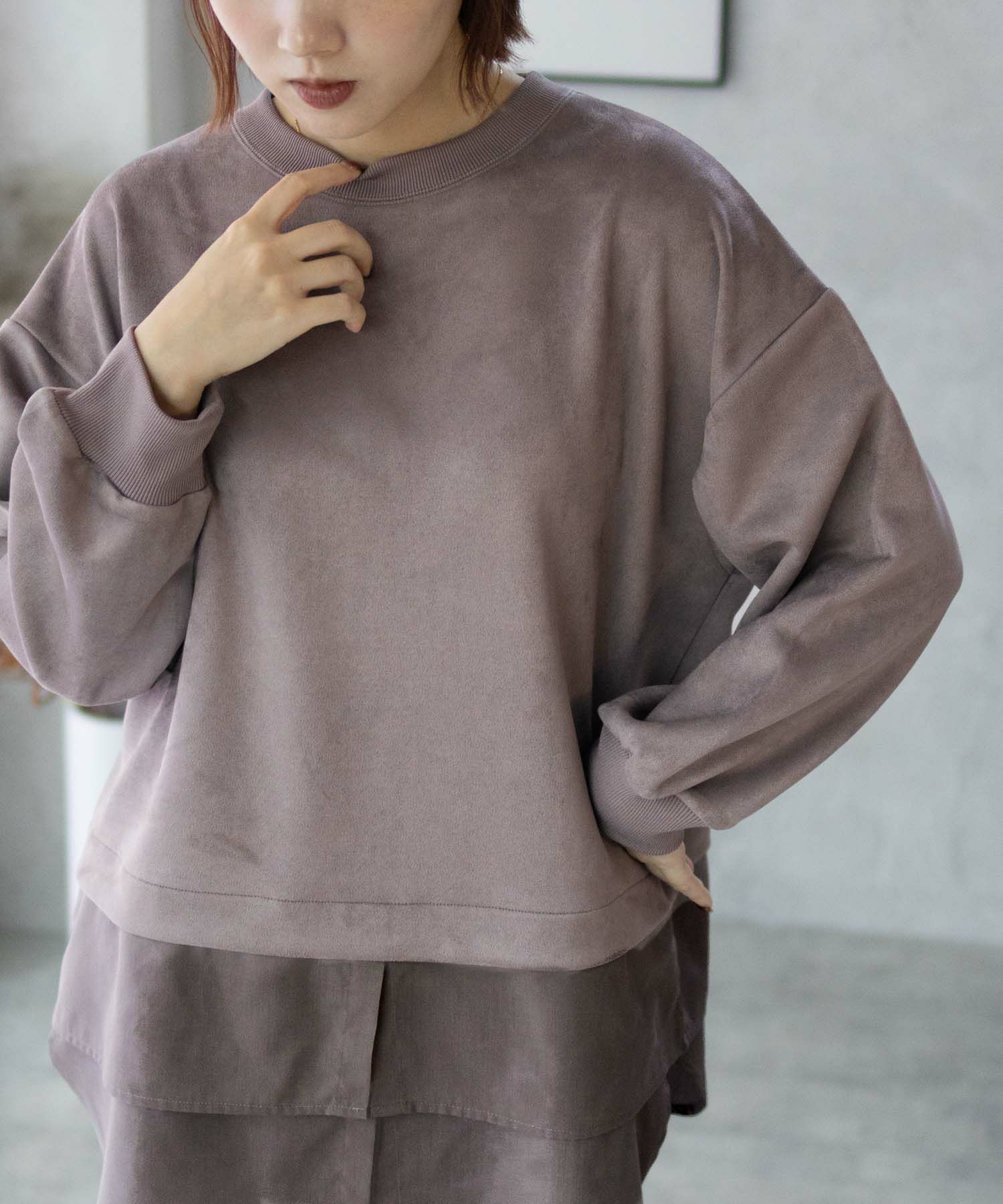 HusHusH  カットスエードプルオーバー レディース商品画像-6