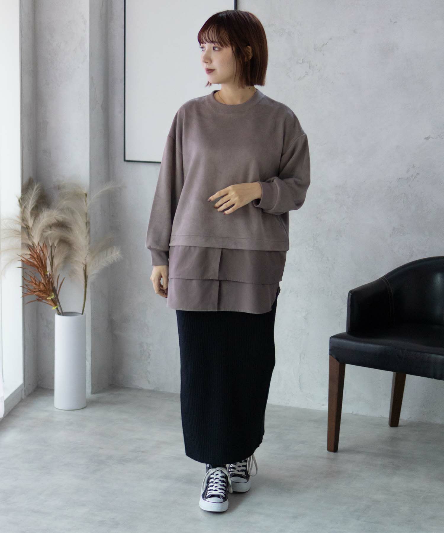 HusHusH  カットスエードプルオーバー レディース商品画像-28