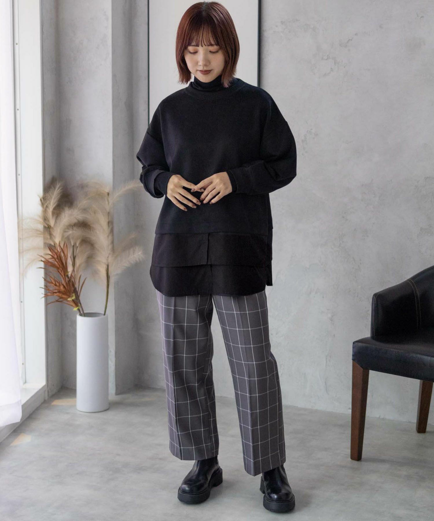 HusHusH  カットスエードプルオーバー レディース商品画像-30