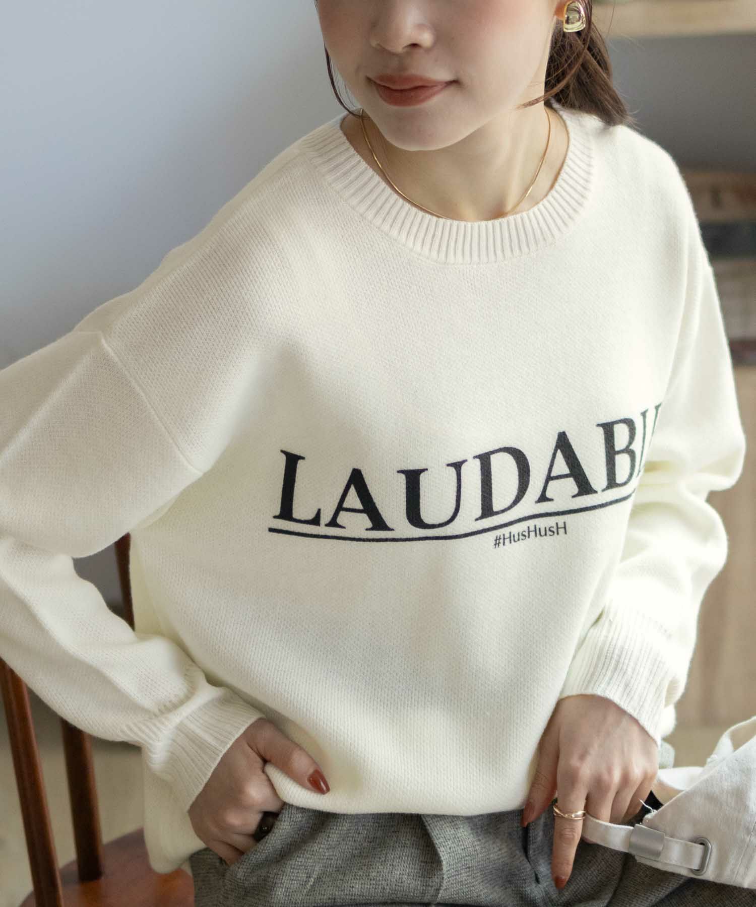 [さらに50%OFF]HusHusH  プリントプルオーバー レディース商品画像-1