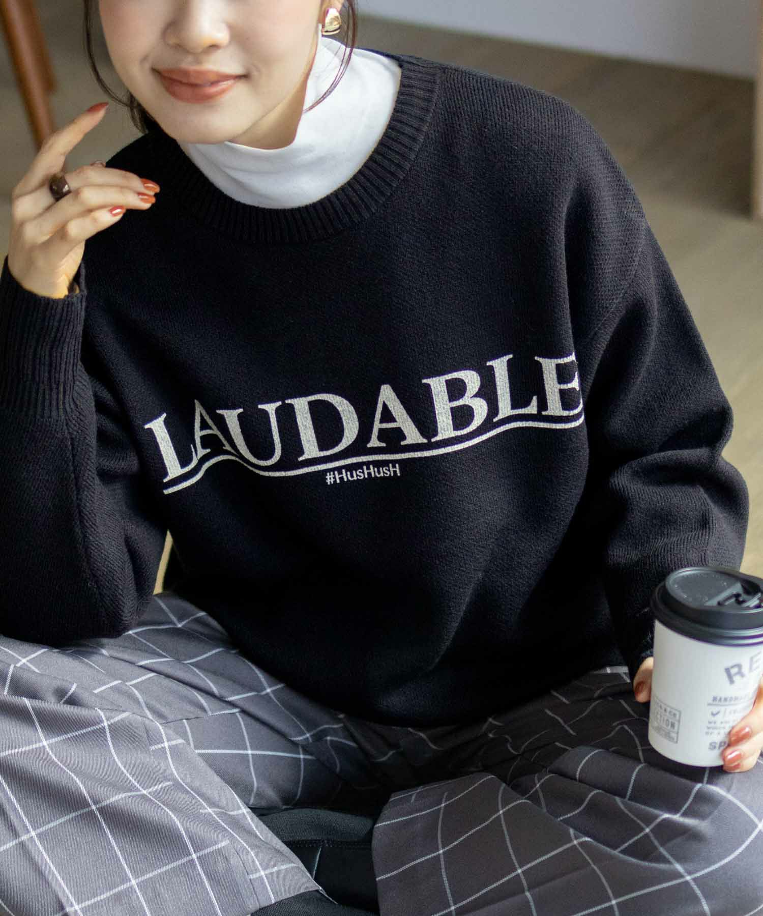 [さらに50%OFF]HusHusH  プリントプルオーバー レディース商品画像-24