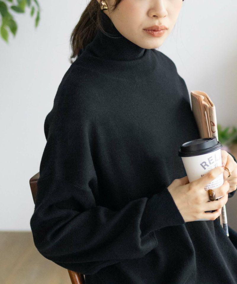 [さらに50%OFF]HusHusH  リブタートルネック レディース商品画像-2
