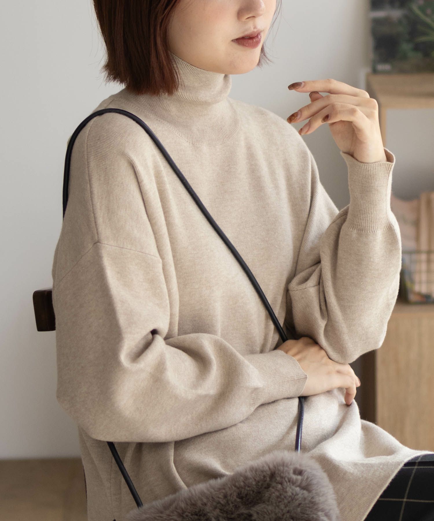 [さらに50%OFF]HusHusH  リブタートルネック レディース商品サムネイル-8