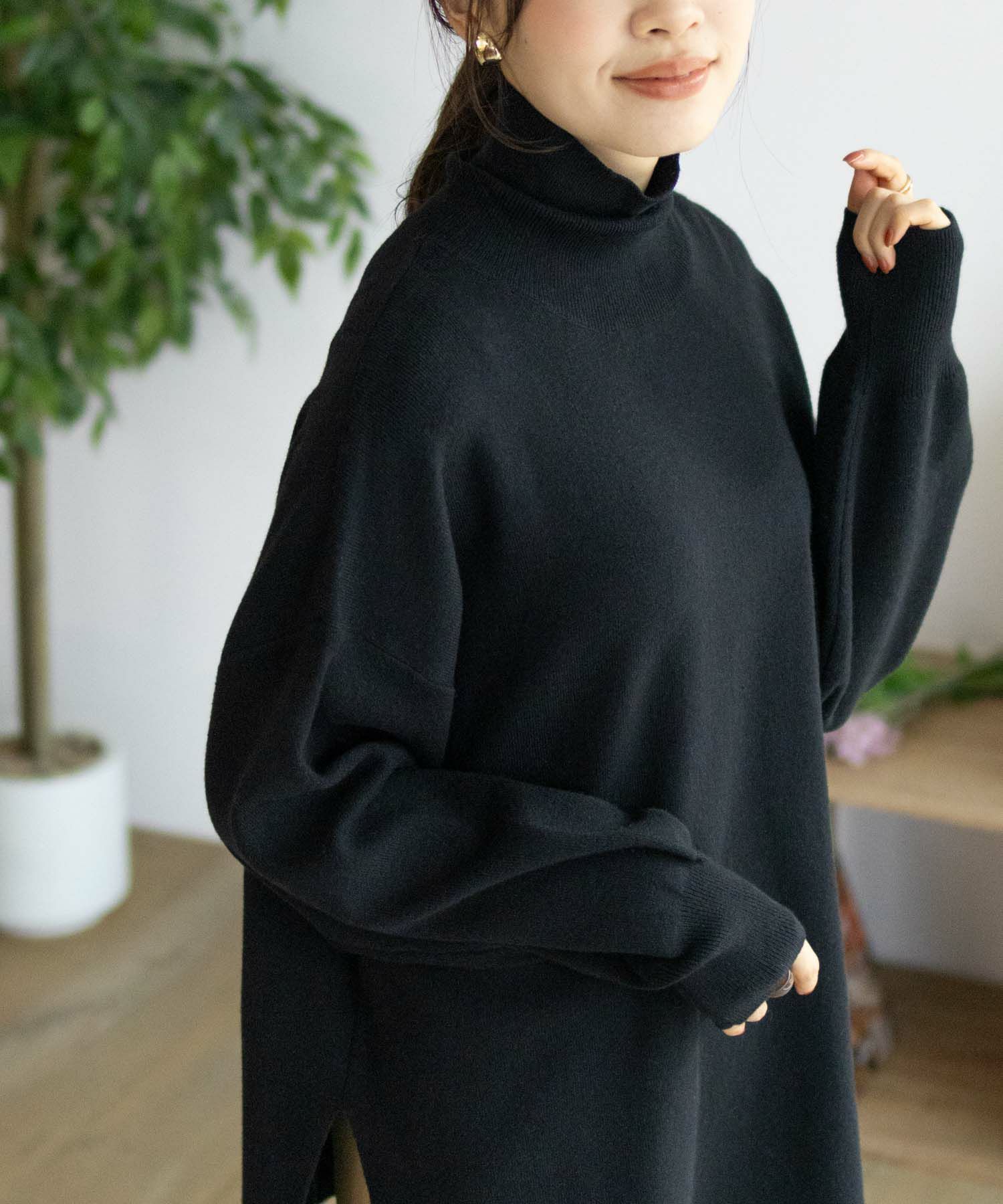 [さらに50%OFF]HusHusH  リブタートルネック レディース商品画像-14