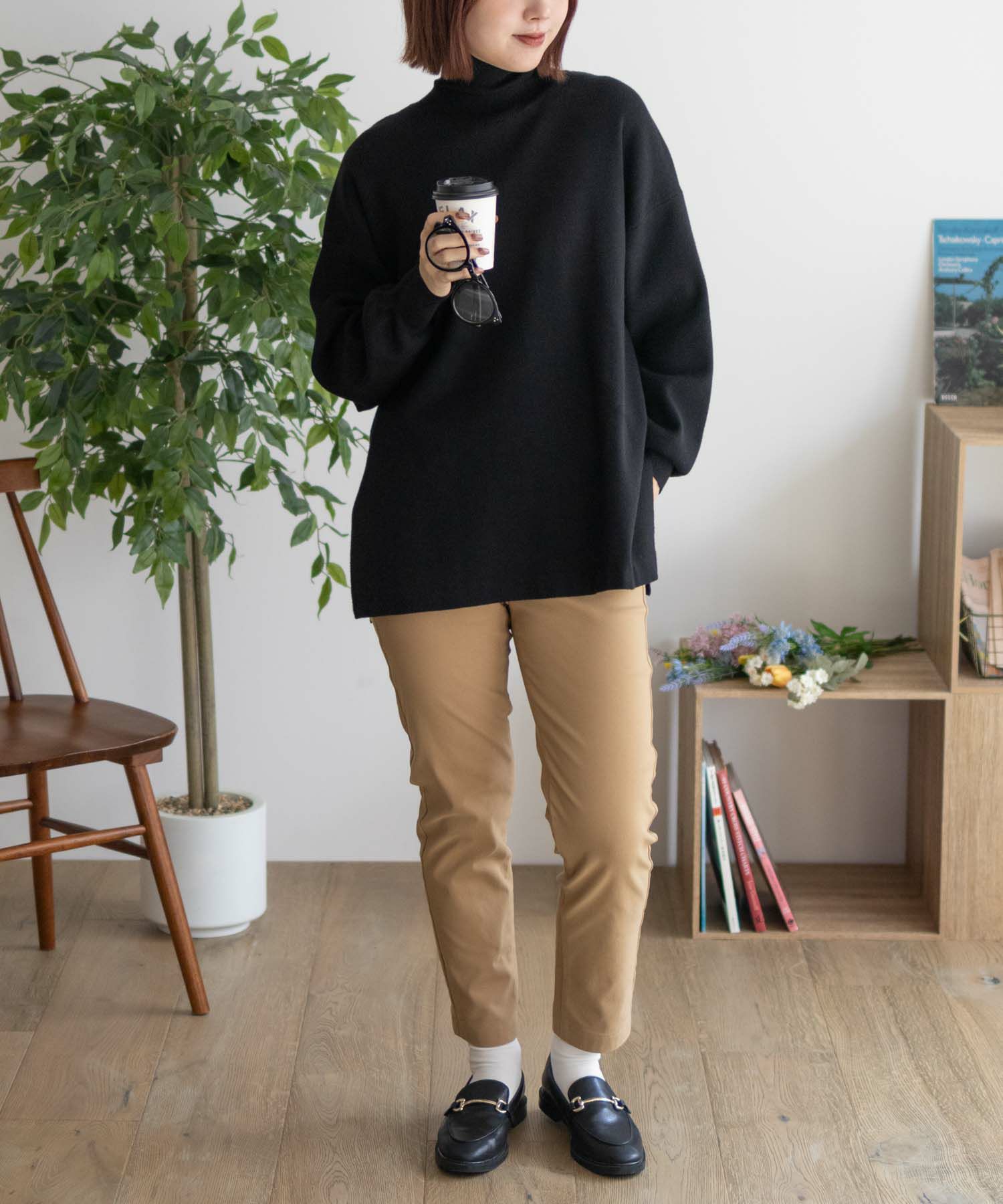 HusHusH リブタートルネック レディース