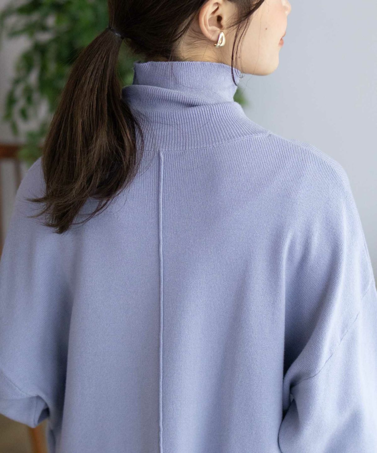 HusHusH リブタートルネック レディース