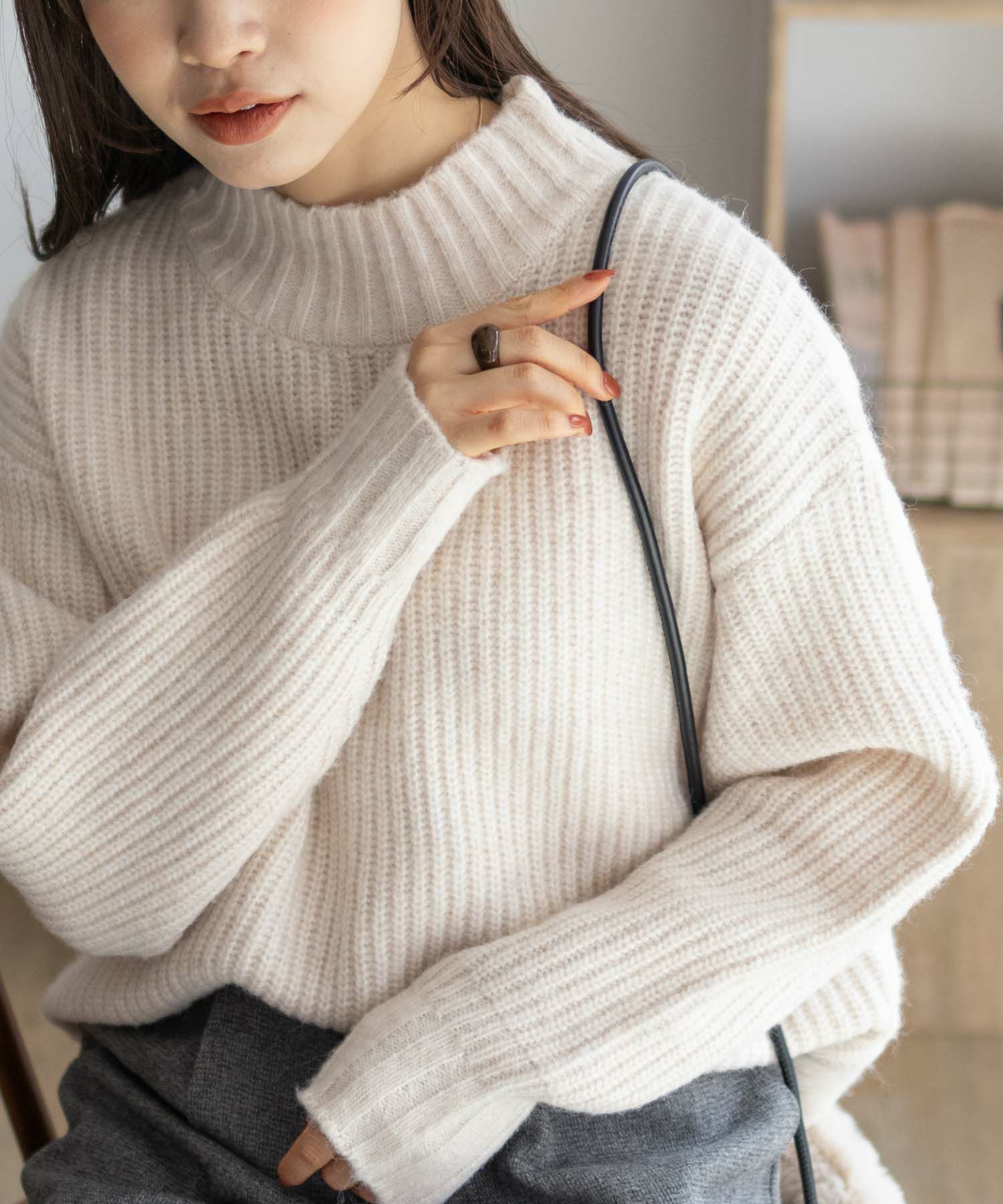 HusHusH  杢畦ハイネック レディース商品画像-1