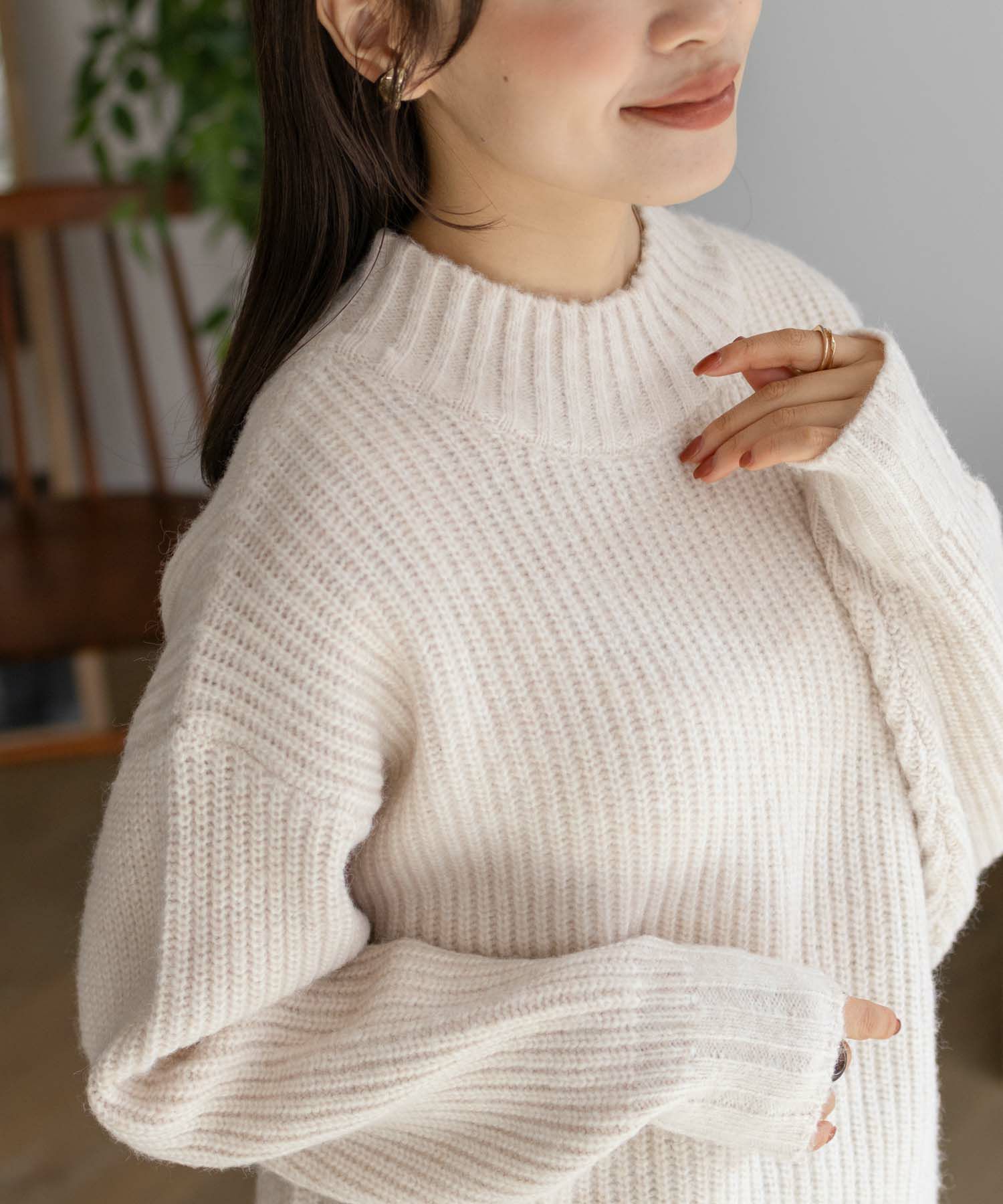 HusHusH  杢畦ハイネック レディース商品画像-5