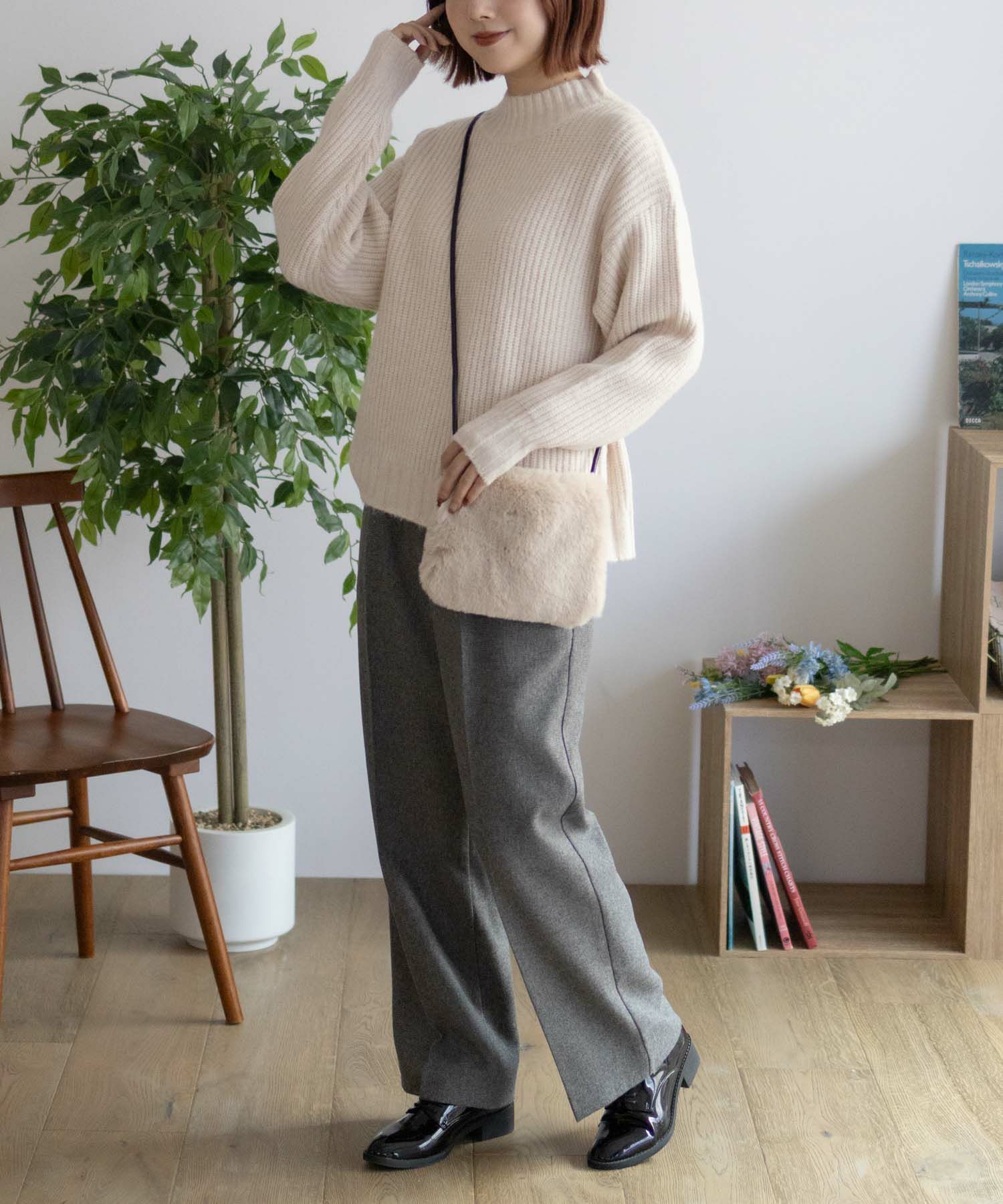 HusHusH 杢畦ハイネック レディース