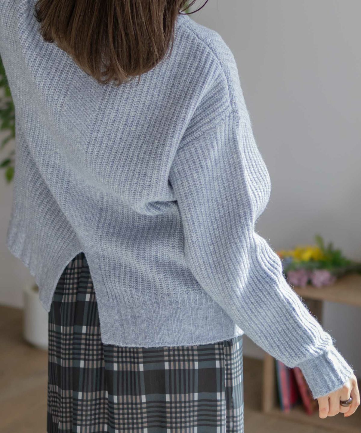 HusHusH 杢畦ハイネック レディース