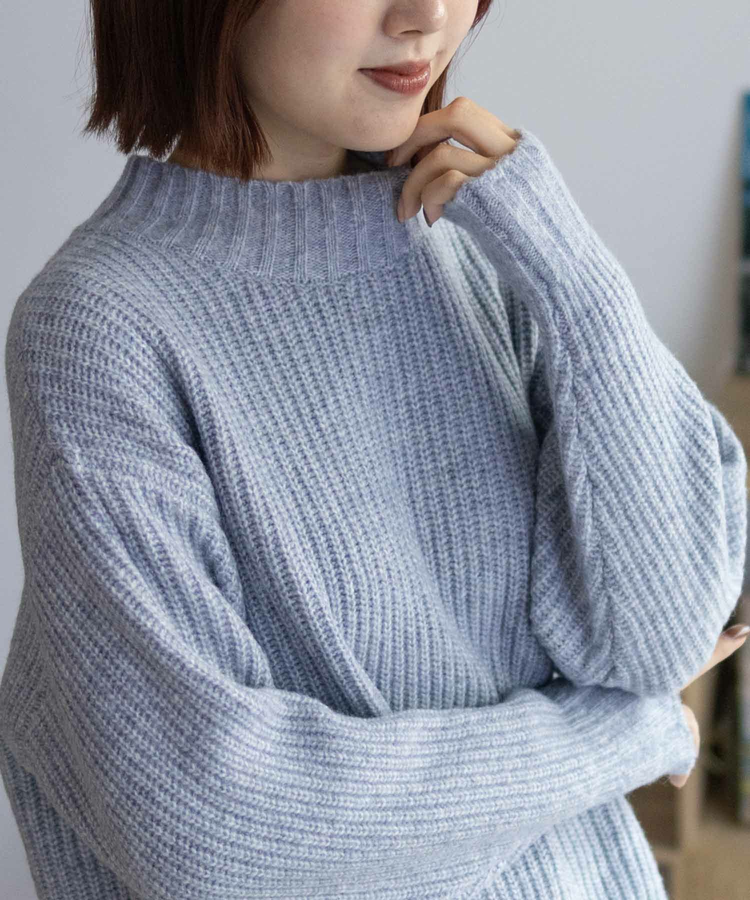 HusHusH 杢畦ハイネック レディース