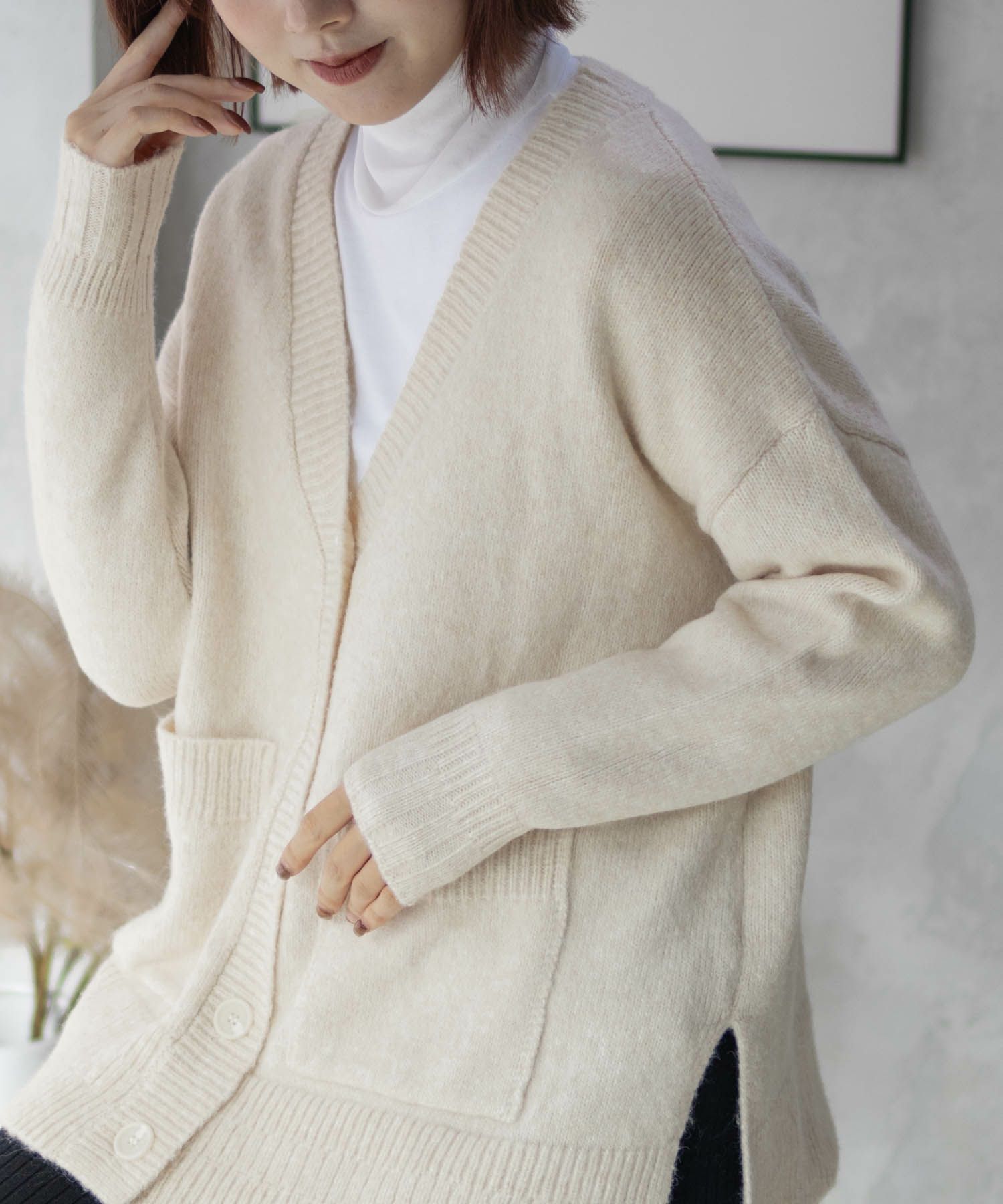 [さらに50%OFF]HusHusH  杢ロングカーディガン レディース商品サムネイル-7