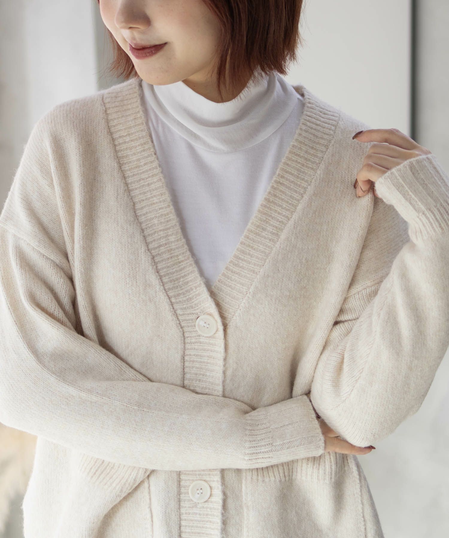 [さらに50%OFF]HusHusH  杢ロングカーディガン レディース商品画像-8