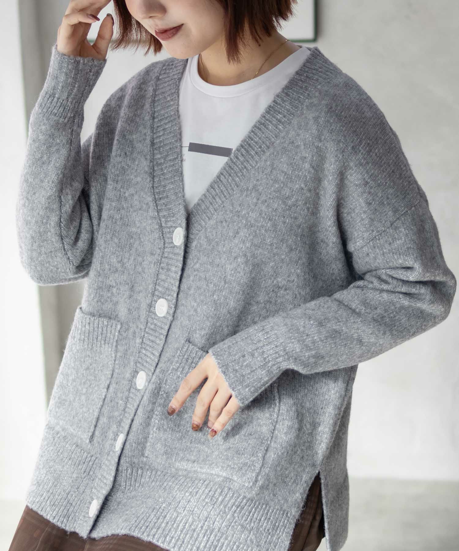 [さらに50%OFF]HusHusH  杢ロングカーディガン レディース商品サムネイル-18