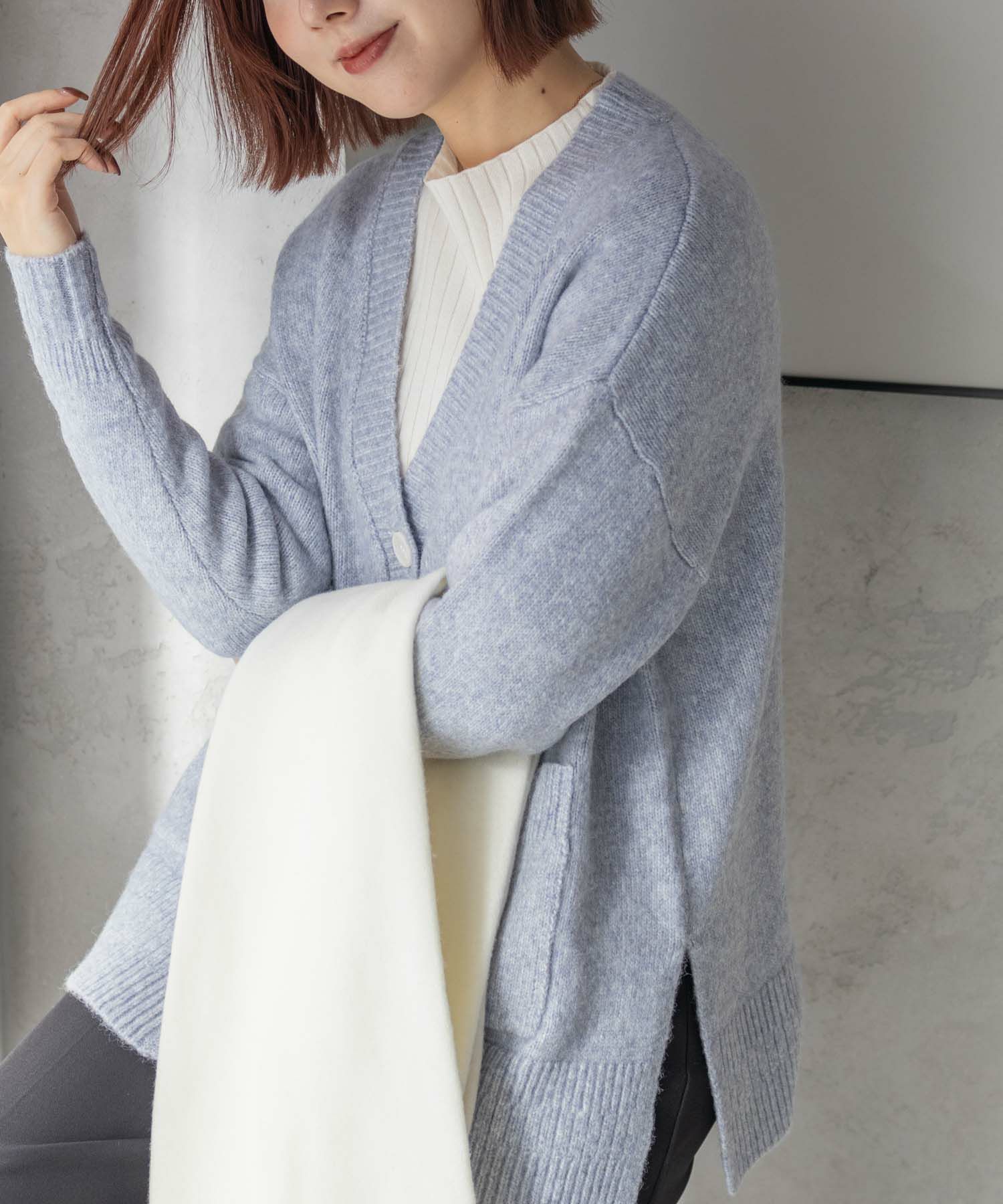 [さらに50%OFF]HusHusH  杢ロングカーディガン レディース商品画像-25