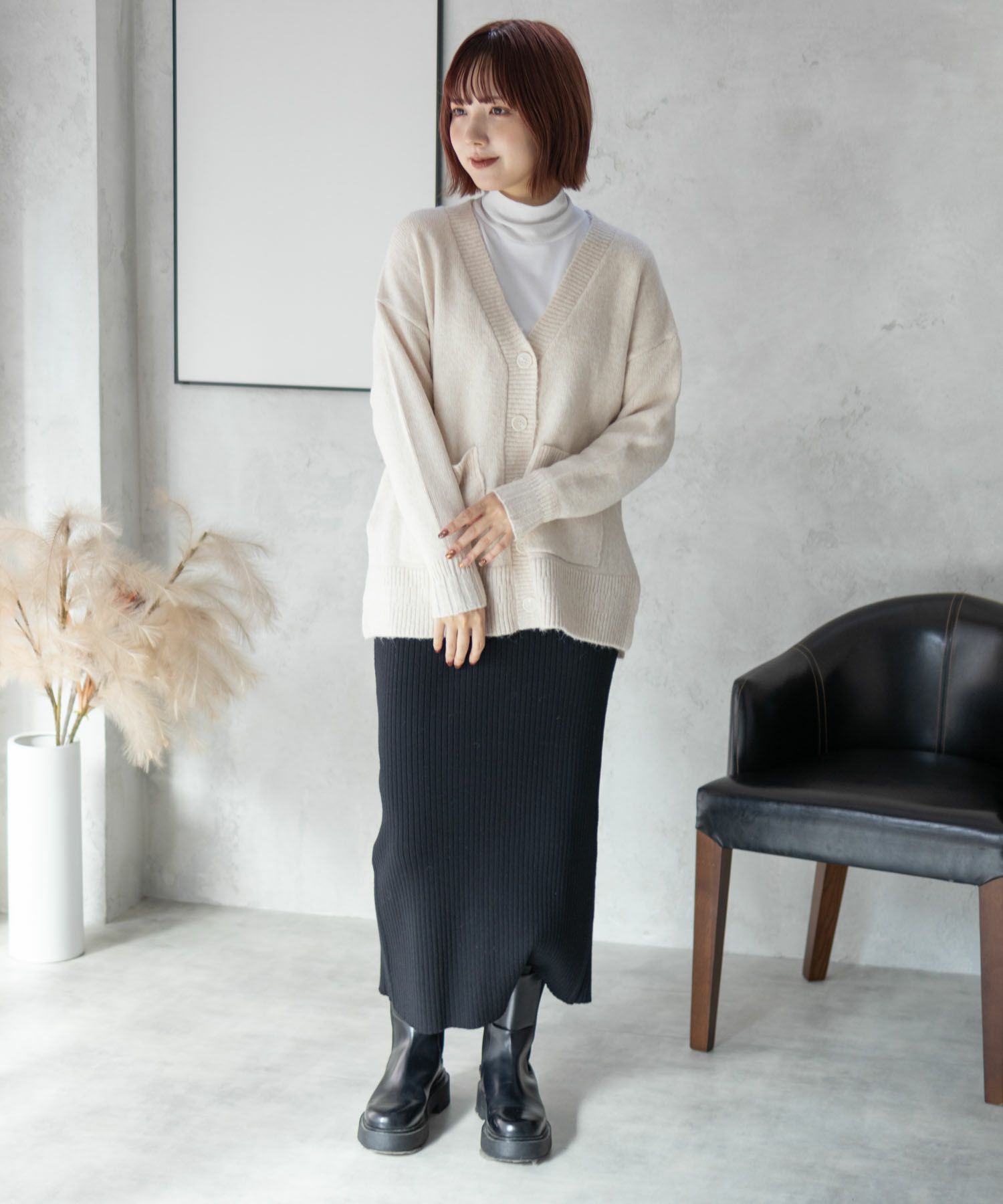 [さらに50%OFF]HusHusH  杢ロングカーディガン レディース商品画像-38