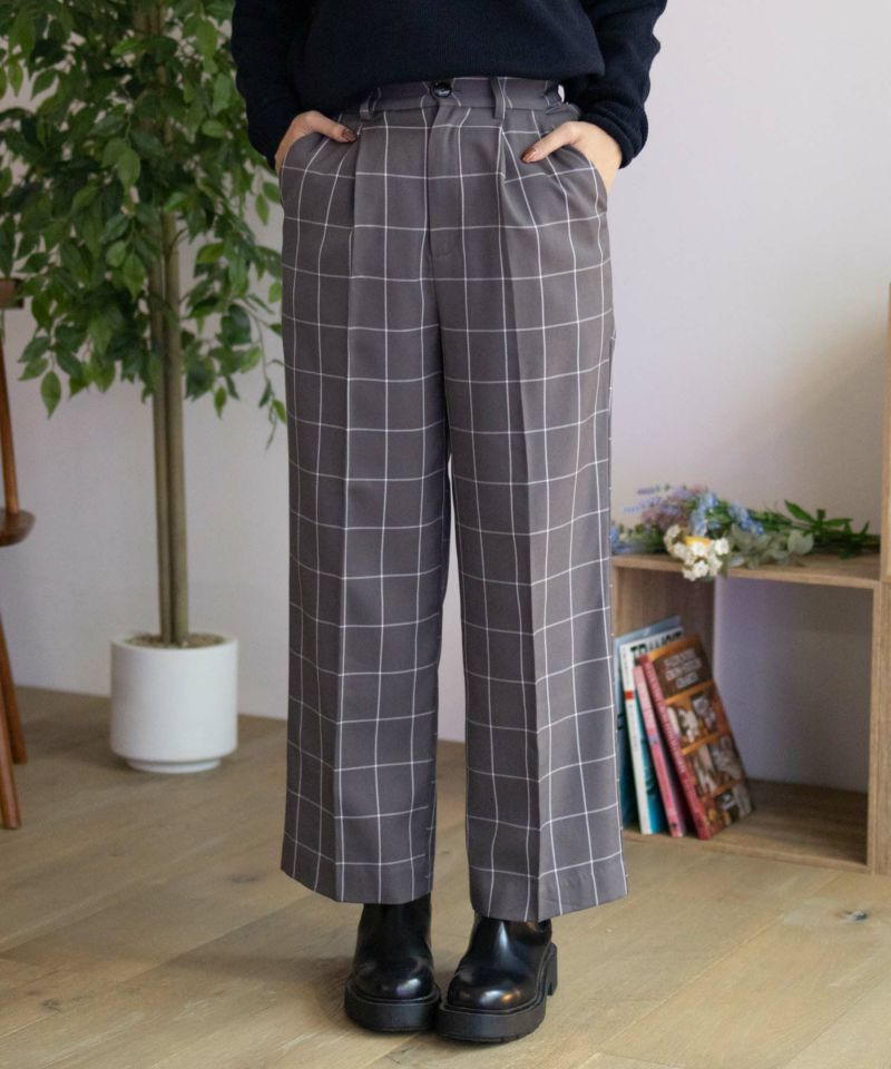 HusHusH  チェックワイドパンツ レディース商品画像-16