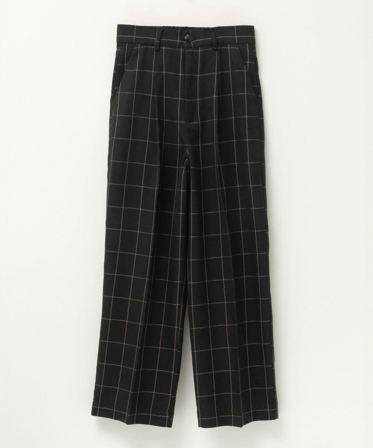 HusHusH チェックワイドパンツ レディース