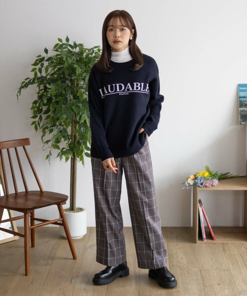 HusHusH  チェックワイドパンツ レディース商品画像-33