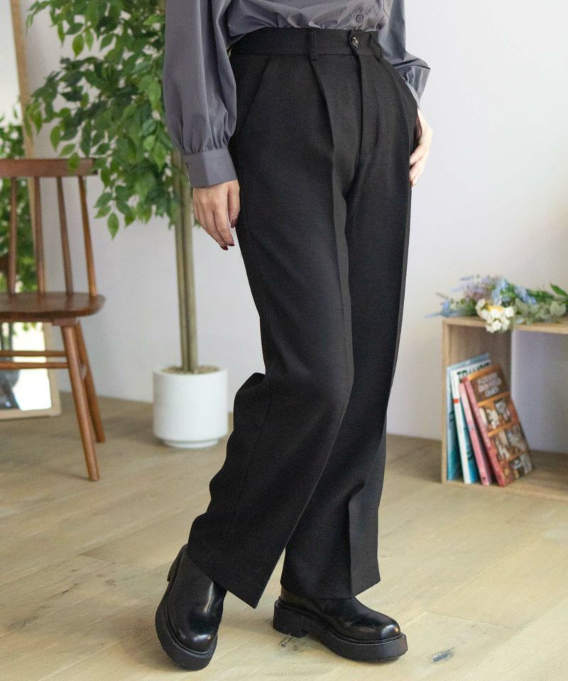 HusHusH  タックセミワイドパンツ レディース商品画像-8