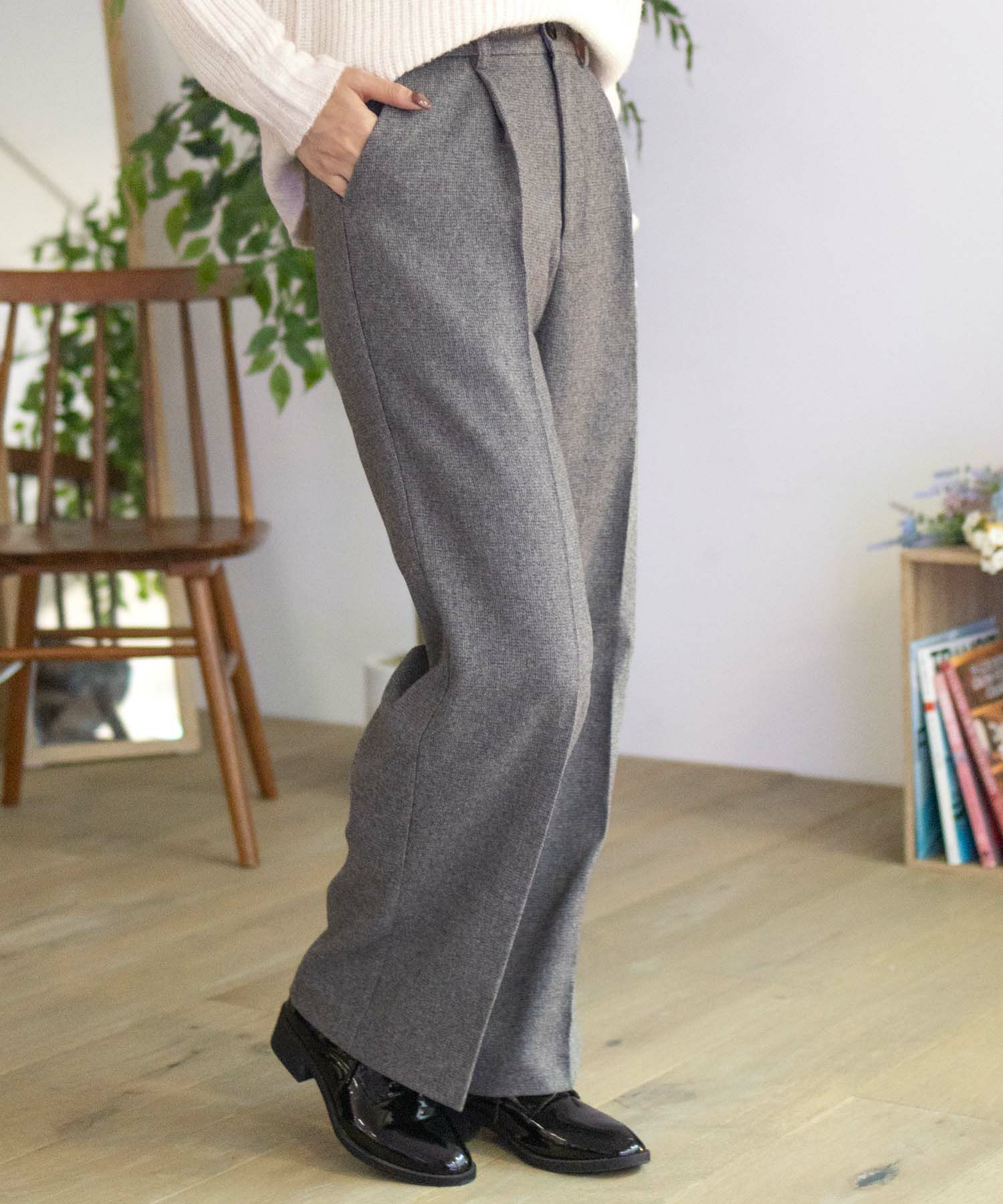 HusHusH  タックセミワイドパンツ レディース商品サムネイル-17