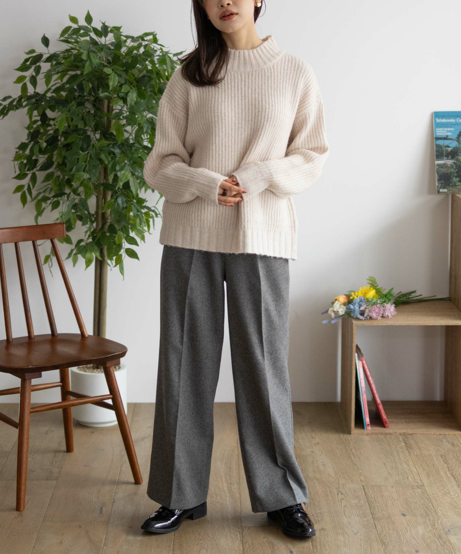HusHusH  タックセミワイドパンツ レディース商品サムネイル-20
