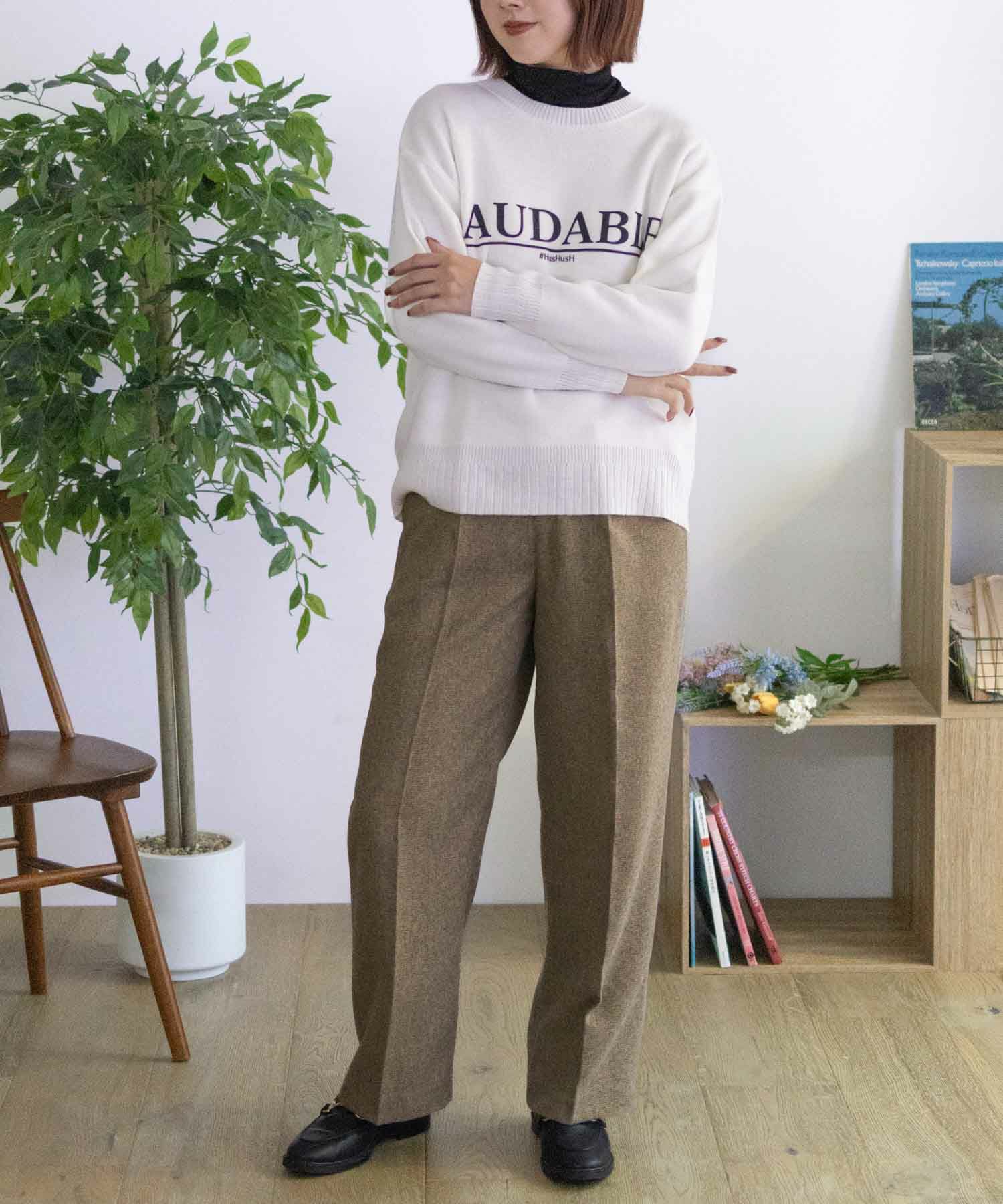 HusHusH  タックセミワイドパンツ レディース商品画像-29