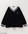 KANGOL ポンチ素材 フェイクレイヤードトレーナー キッズ