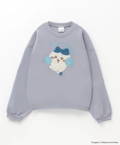 ちいかわ サガラワッペンパイル起毛トレーナー ハチワレ キッズ