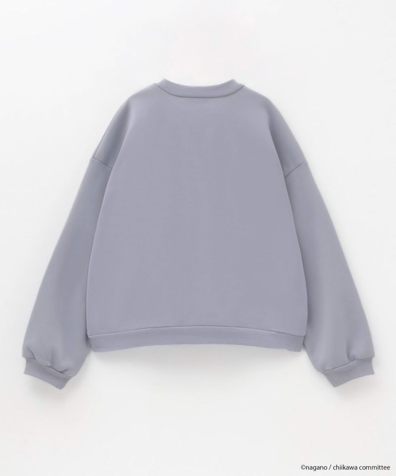 ちいかわ サガラワッペンパイル起毛トレーナー ハチワレ キッズ商品画像-2