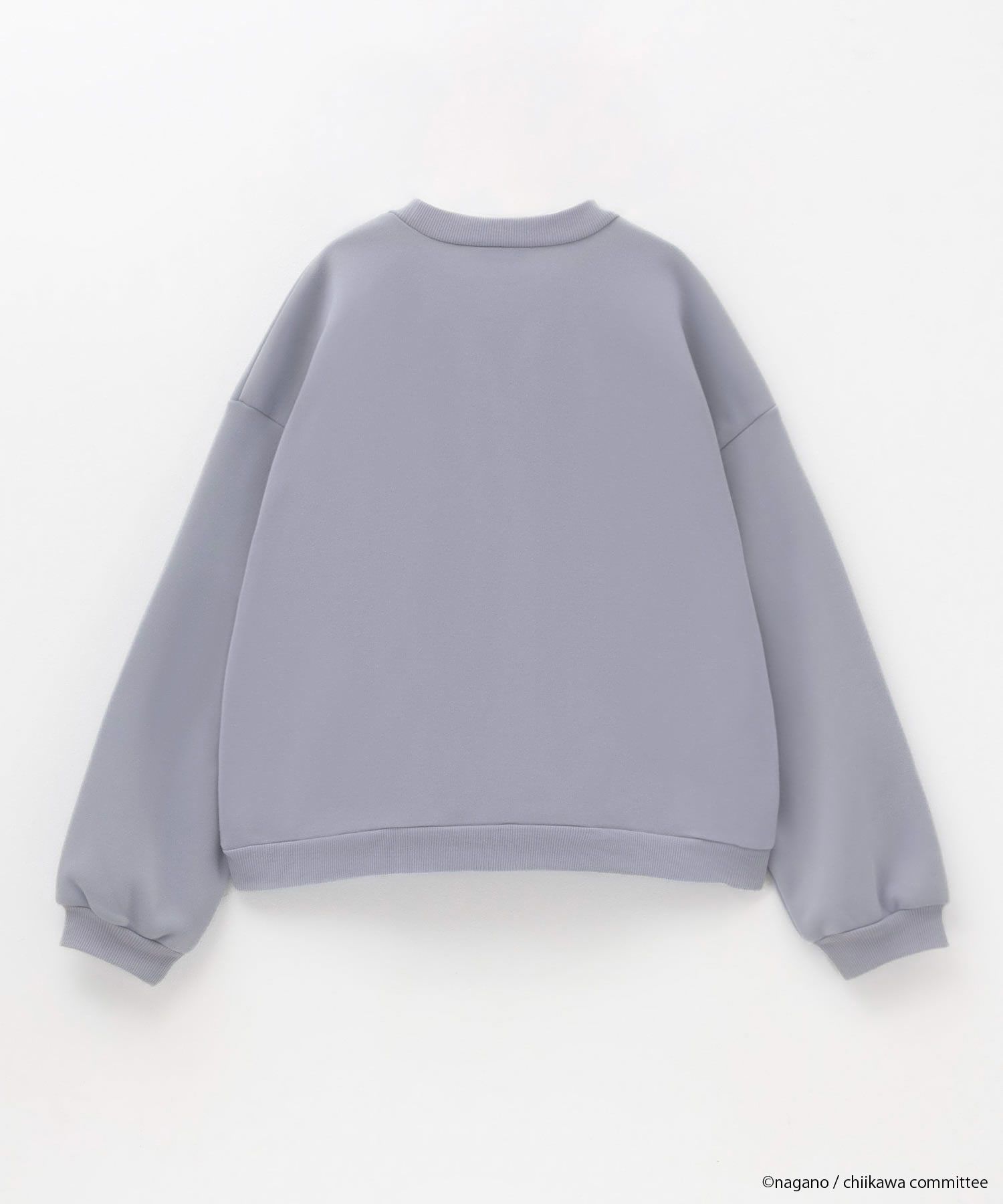 ちいかわ サガラワッペンパイル起毛トレーナー ハチワレ キッズ