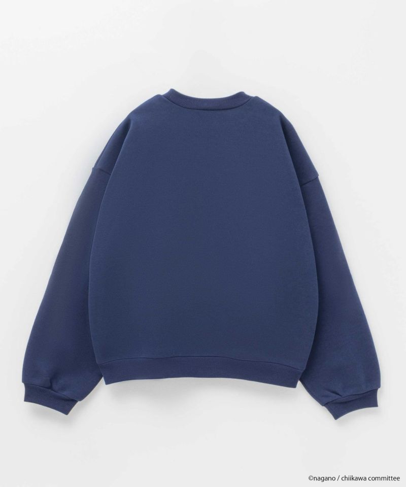 ちいかわ サガラワッペンパイル起毛トレーナー ハチワレ キッズ商品画像-4