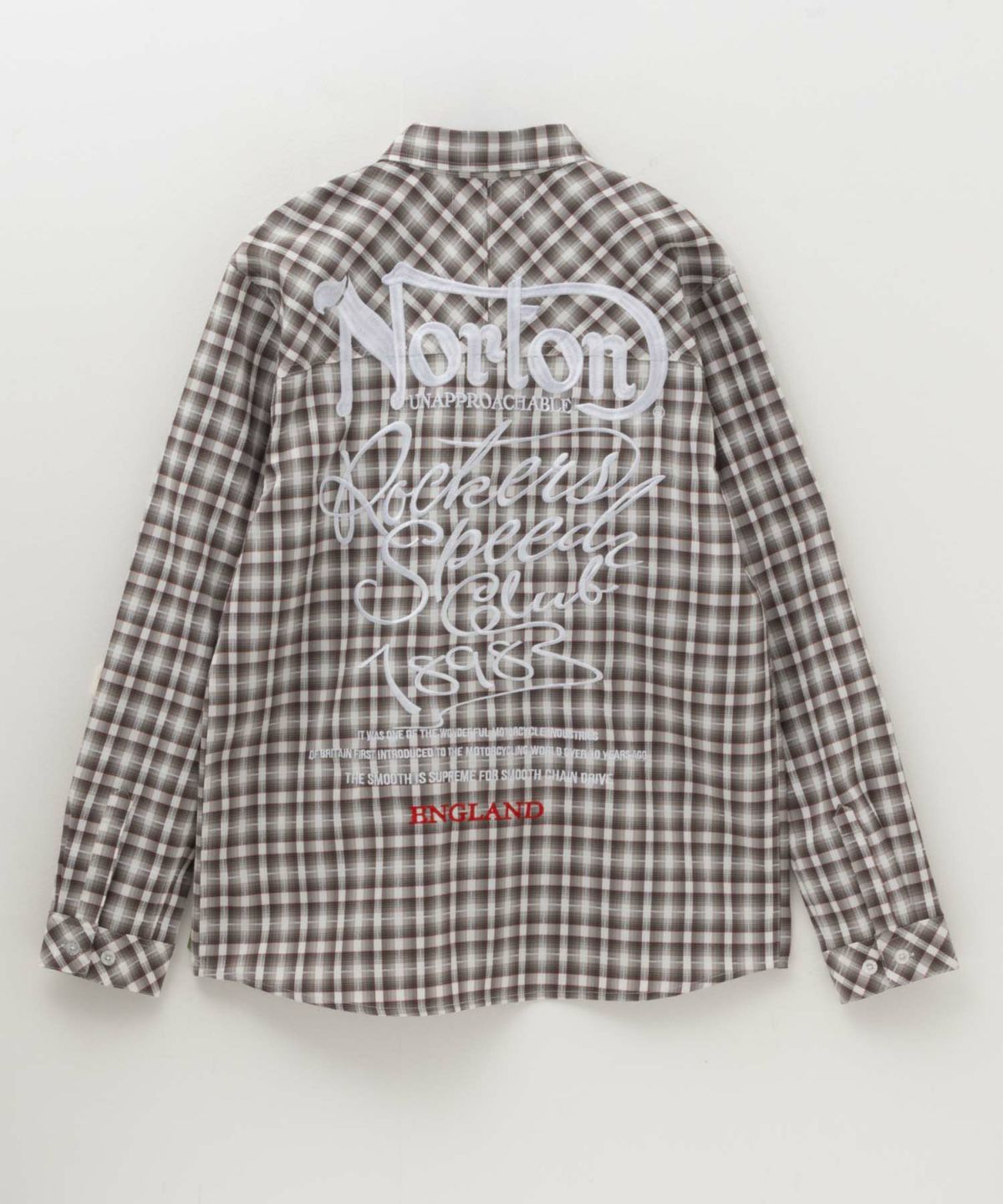 Norton ドビーチェックシャツ メンズ