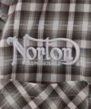 Norton  ドビーチェックシャツ メンズ商品サムネイル-5