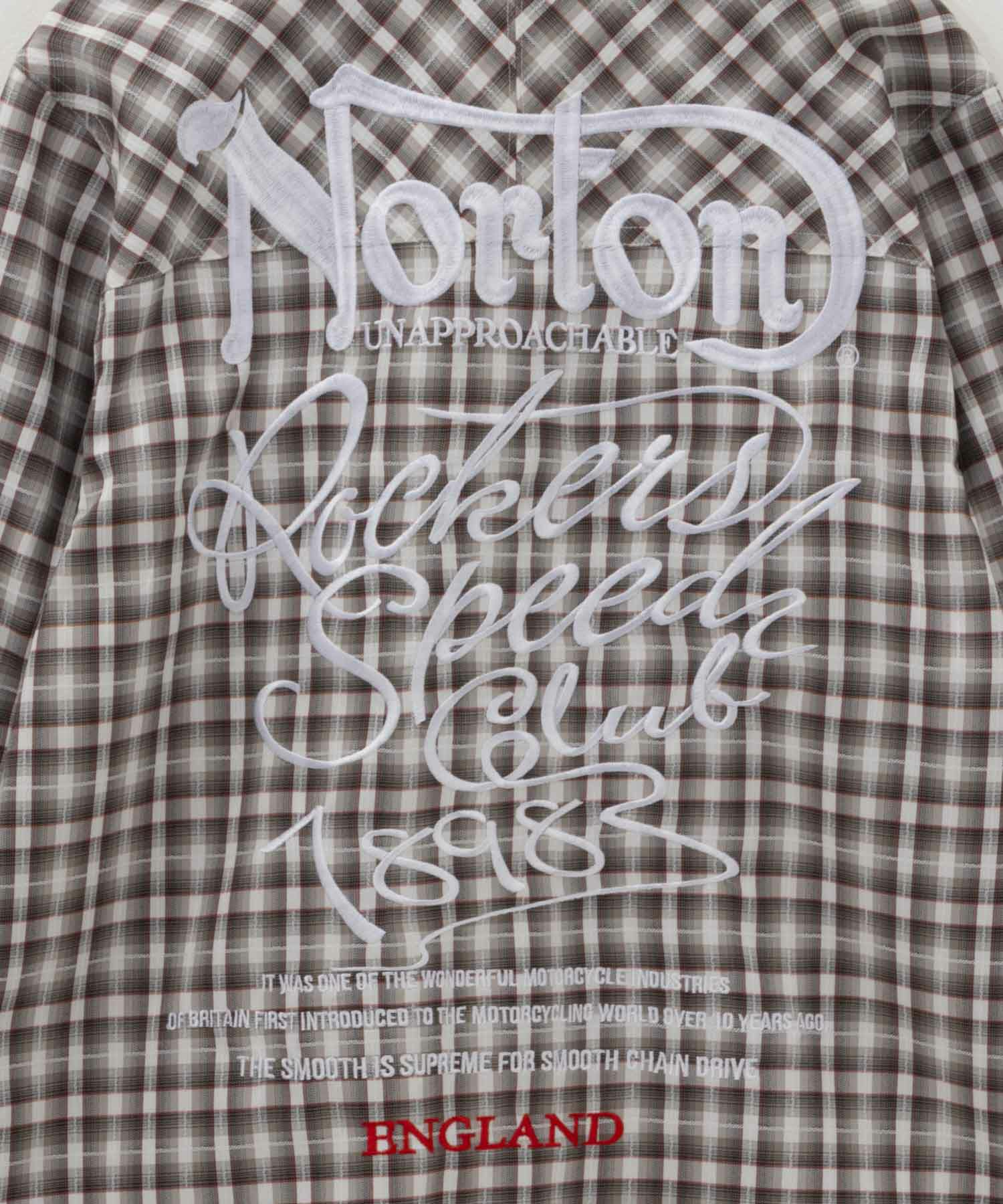 Norton  ドビーチェックシャツ メンズ商品画像-6
