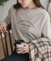 nAvy メッセージプリント長袖Tシャツ レディース ネコポス 対応商品