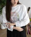 nAvy フォトプリント長袖Tシャツ レディース ネコポス 対応商品