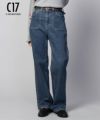 C17  ベイカーポケットワイドデニムパンツ レディース商品サムネイル-1