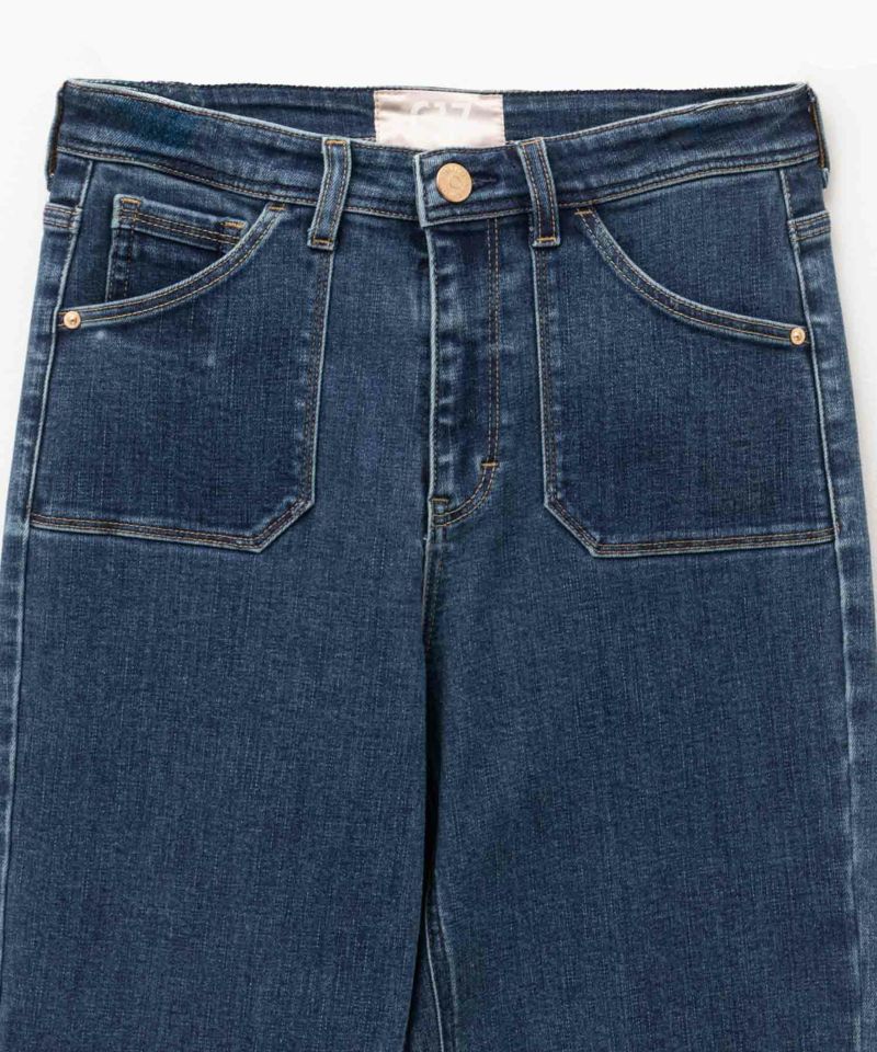 C17  ベイカーポケットワイドデニムパンツ レディース商品画像-10
