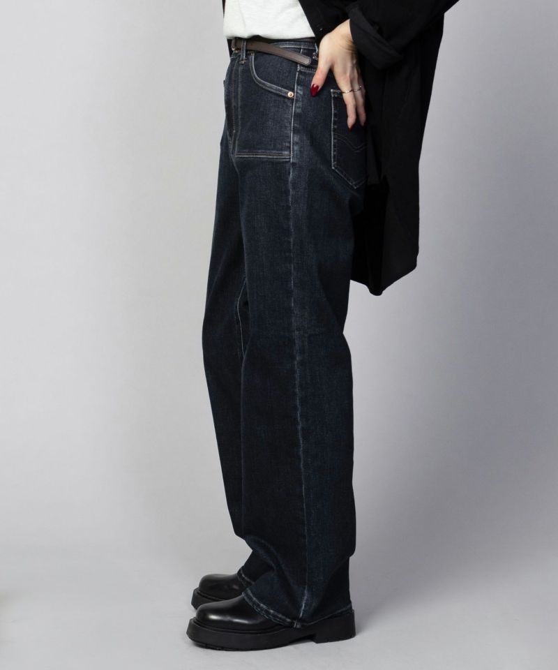 C17  ベイカーポケットワイドデニムパンツ レディース商品画像-5