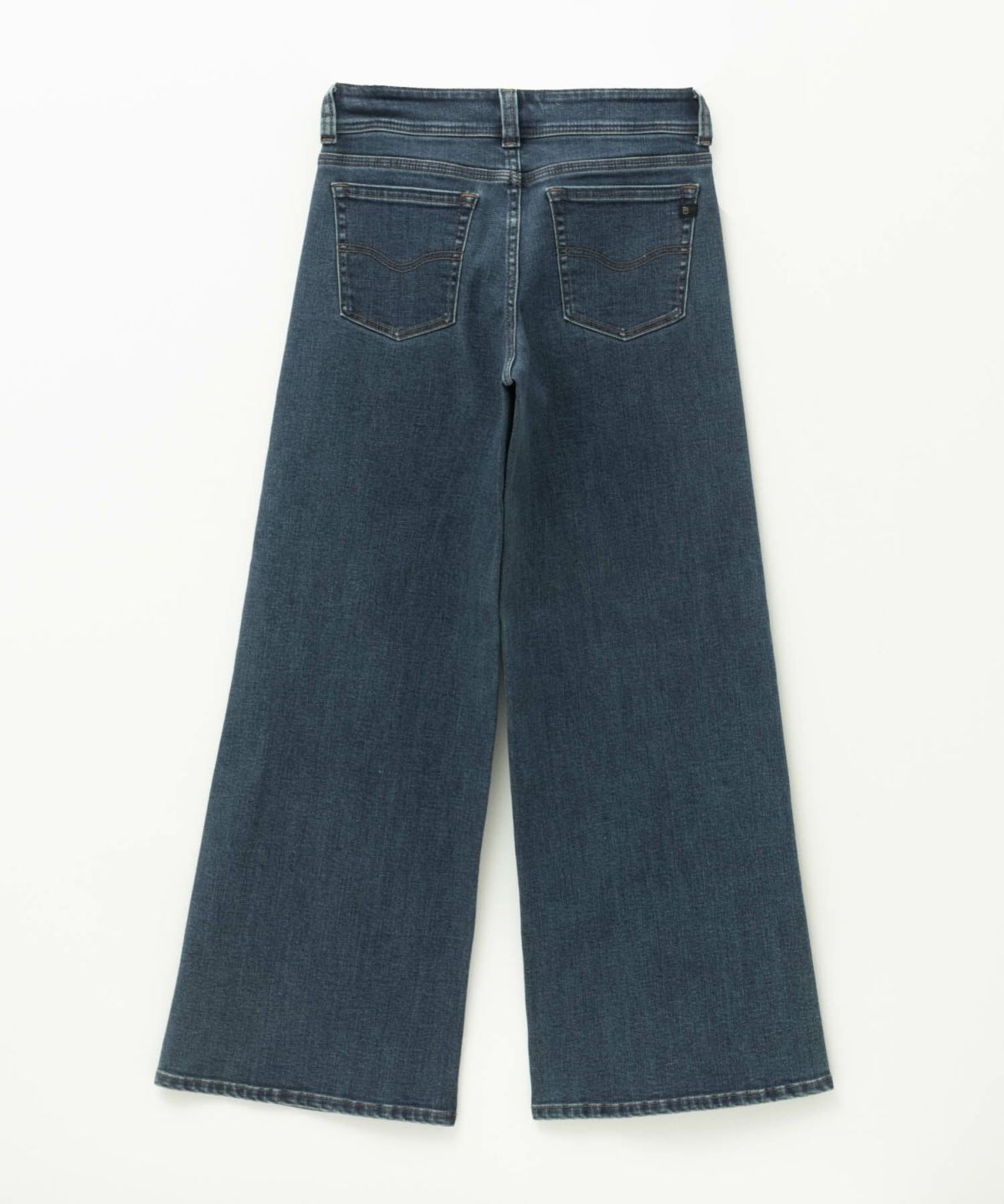 C17 タックワイドバギーデニムパンツ レディース