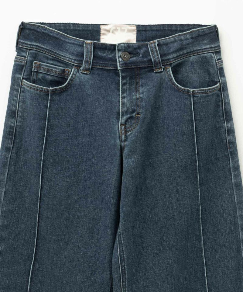 C17  タックワイドバギーデニムパンツ レディース商品画像-10