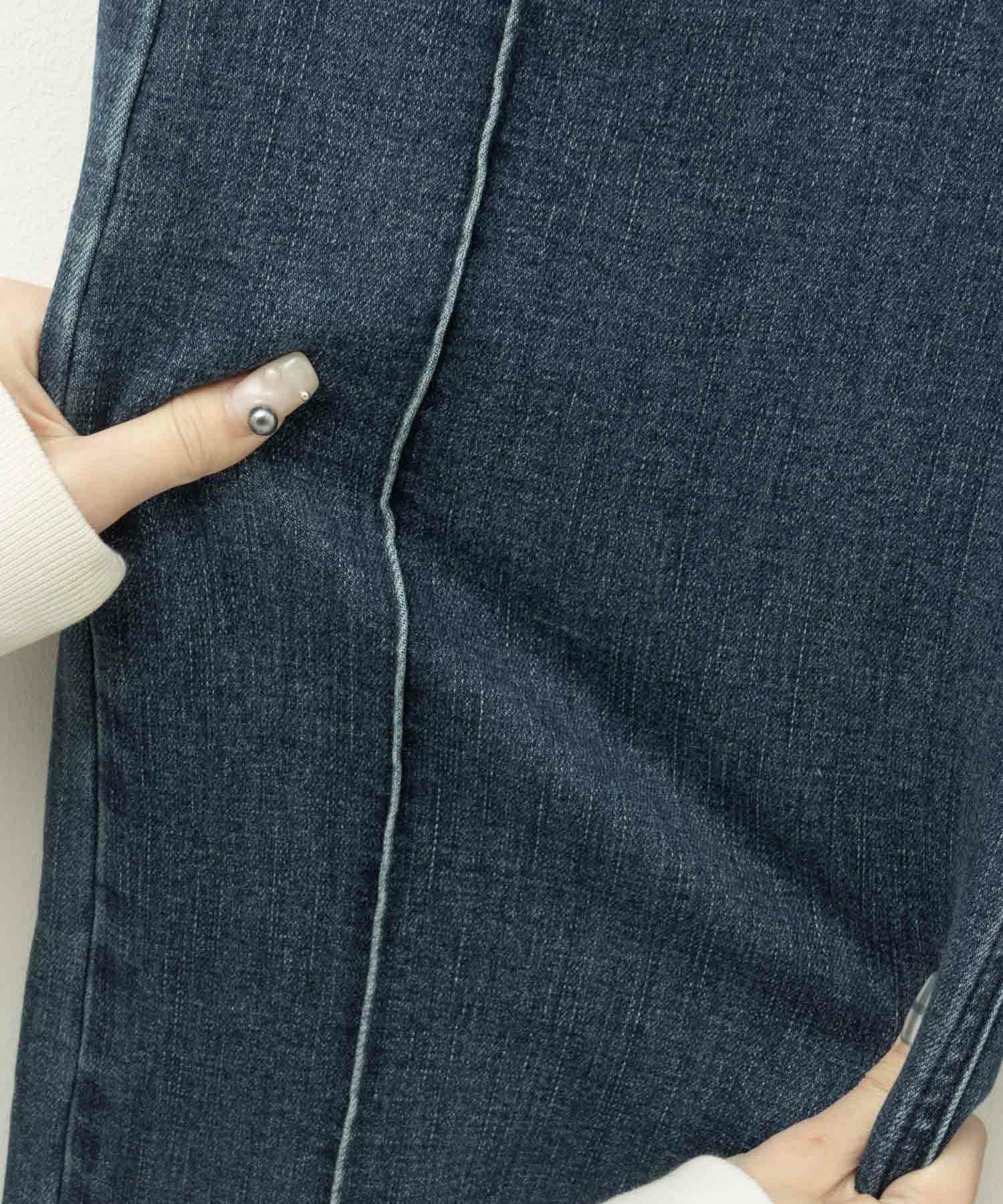 C17  タックワイドバギーデニムパンツ レディース商品サムネイル-12