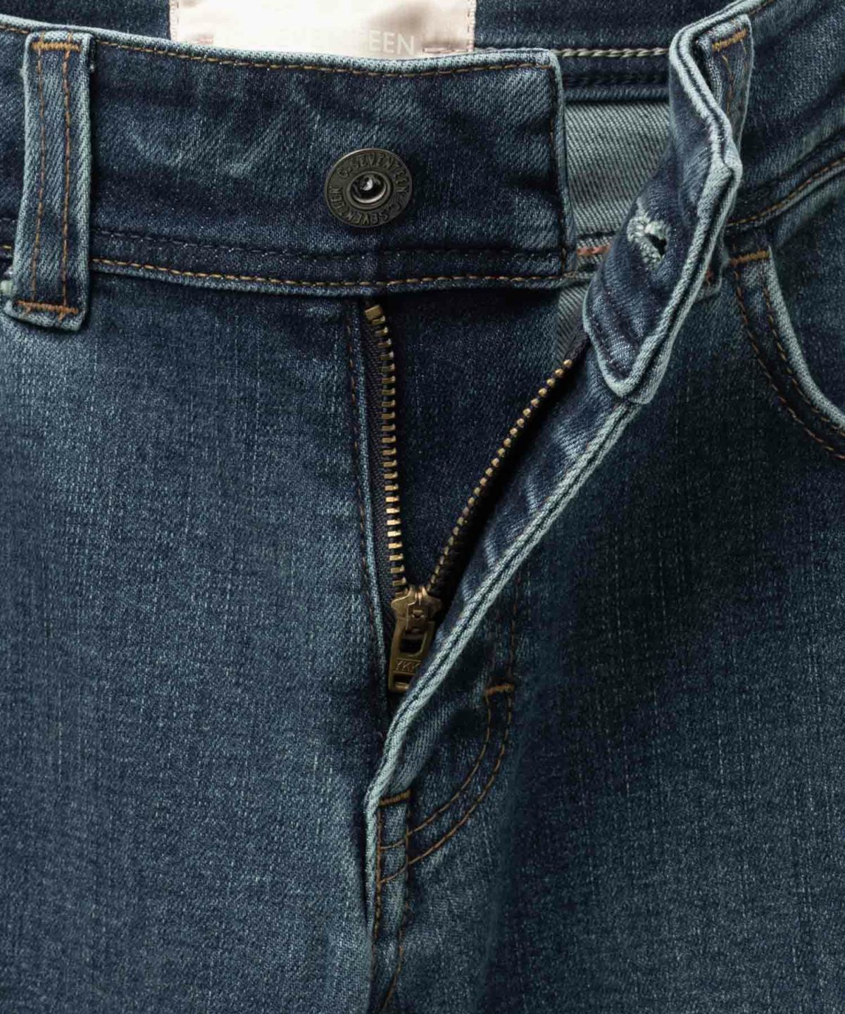 C17 タックワイドバギーデニムパンツ レディース