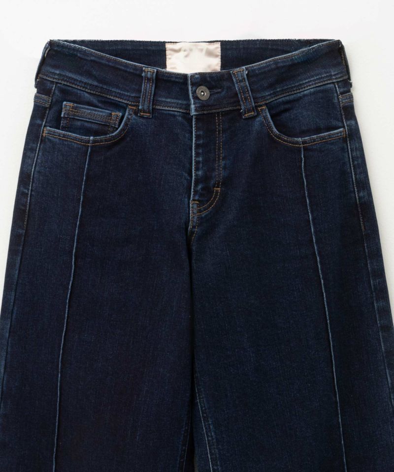 C17  タックワイドバギーデニムパンツ レディース商品画像-10