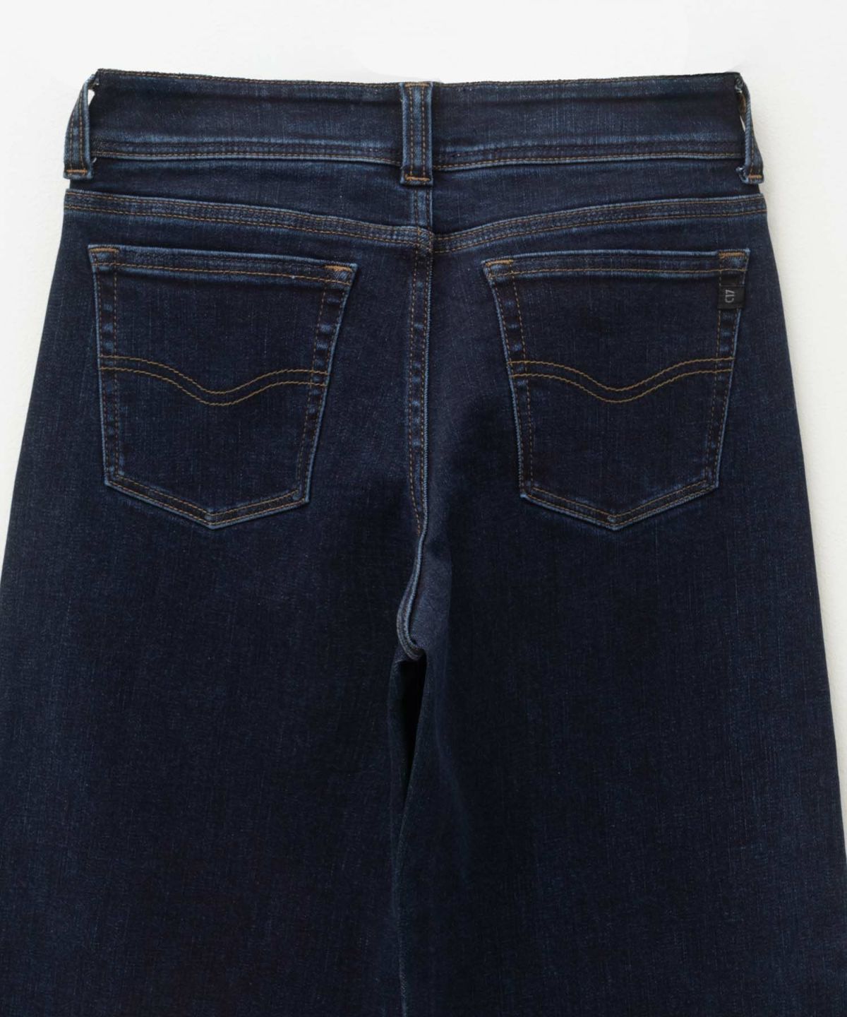 C17 タックワイドバギーデニムパンツ レディース